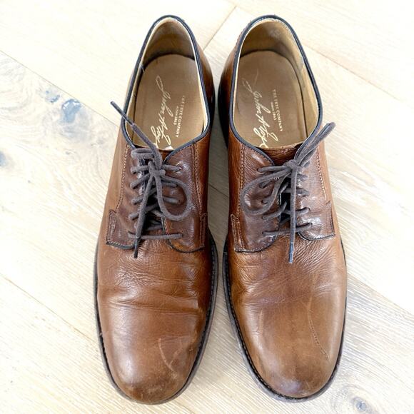FRYE 84570 Leather Oxford Cognac Tan Dress Shoes Men\'s 13 D Academia Preppy main image 9